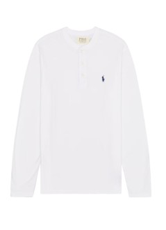 polo ralph lauren camiseta hombre slub jersey henley shirt - 710790058002 white