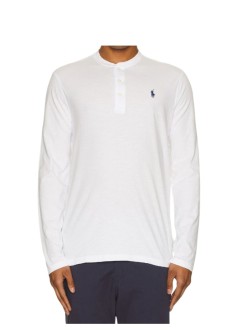 polo ralph lauren camiseta hombre slub jersey henley shirt - 710790058002 white