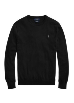 polo ralph lauren punto hombre slim fit cotton sweater - 710684957008 polo black