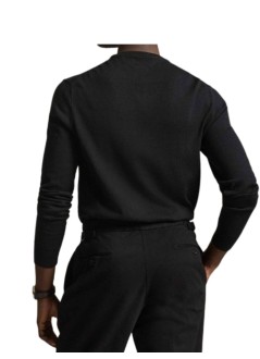 polo ralph lauren punto hombre slim fit cotton sweater - 710684957008 polo black