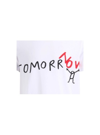 comme des garçons shirt t-shirt manmens t-shirt knit - fqt032s26 white 2
