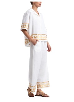 greek archaic kori t-shirt womanshirt selene s/s v neck - s26k2175065 1101