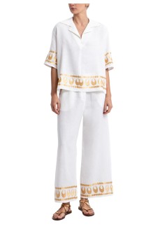 greek archaic kori t-shirt womanshirt selene s/s v neck - s26k2175065 1101