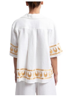 greek archaic kori t-shirt womanshirt selene s/s v neck - s26k2175065 1101
