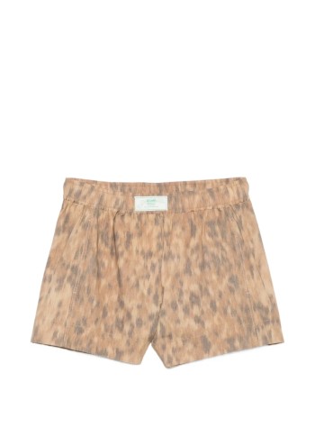 ganni short pant womanprinted stretch cotton elasticated shorts - a1110054 zzt