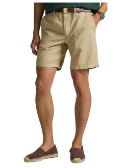 polo ralph lauren short pant man8.5-inch classic fit linen-cotton short - 710741375024 coastal beige