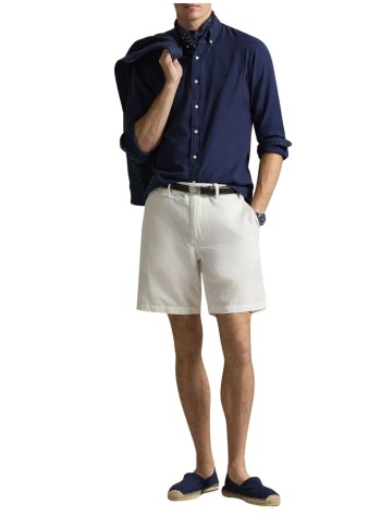 polo ralph lauren short pant man8.5-inch classic fit linen-cotton short - 710741375502 deckwash white 2