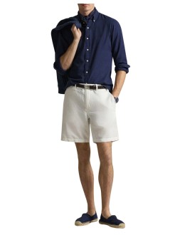 polo ralph lauren short pant man8.5-inch classic fit linen-cotton short - 710741375502 deckwash white