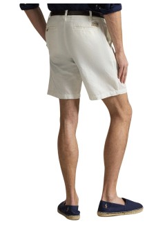 polo ralph lauren short pant man8.5-inch classic fit linen-cotton short - 710741375502 deckwash white
