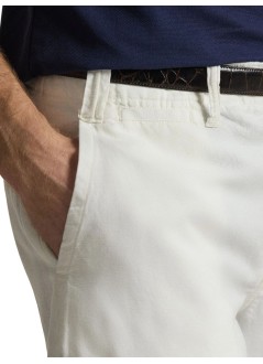 polo ralph lauren short pant man8.5-inch classic fit linen-cotton short - 710741375502 deckwash white