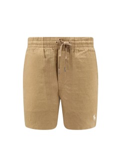 polo ralph lauren pantalon corto hombre 6-inch polo prepster linen short - 710p08205503 cafe tan