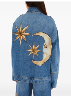farm rio outerwear womanmistical denim jacket - 358026 l0034