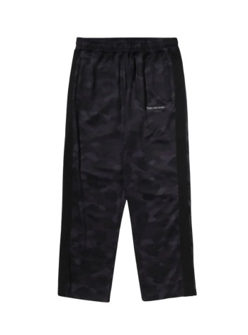 bape pant  mancolor camo metal logo relaxed fit track sweat pants m - 1l80152315 black