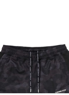 bape pant  mancolor camo metal logo relaxed fit track sweat pants m - 1l80152315 black