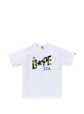 bape t-shirt manabc camo bape sta logo tee m - 1l80110008 whxgr