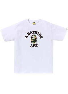 bape camiseta hombre 1st camo college tee m - 1l80110011 whxye