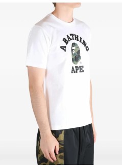 bape camiseta hombre 1st camo college tee m - 1l80110011 whxye