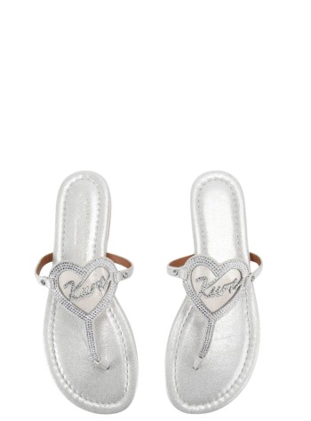 kurt geiger sandalia mujer kurt heart t bar flat - 5611763109 63 2
