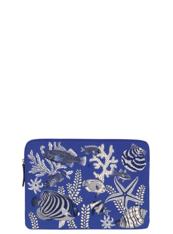inoui editions tecnology womanlaptop cover pochette ordinateur 14'' neptune - pm23lne04 blue bleu