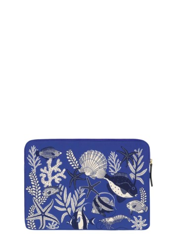 inoui editions tecnology womanlaptop cover pochette ordinateur 14'' neptune - pm23lne04 blue bleu 2