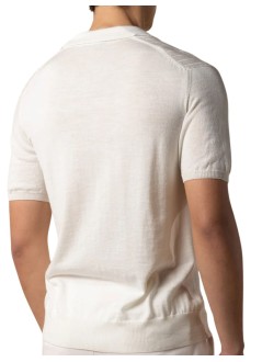aurélien polo hombre buttonless polo shortsleeve ribbed - 020230802140001 ivory
