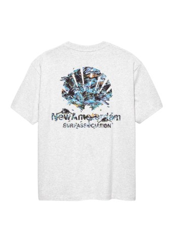 new amsterdam t-shirt mandolphin tee - 2601081002 ash 2
