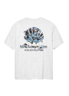 new amsterdam t-shirt mandolphin tee - 2601081002 ash