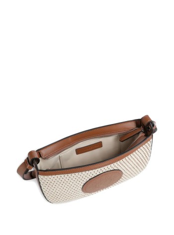 karl lagerfeld crossbody mujer k/circle saddle cb raffia mesh - b2w30020 1an 2