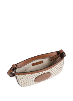 karl lagerfeld crossbody womank/circle saddle cb raffia mesh - b2w30020 1an