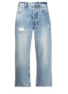 anine bing pantalon jeans mujer gavin jean - a061113440 washed blue