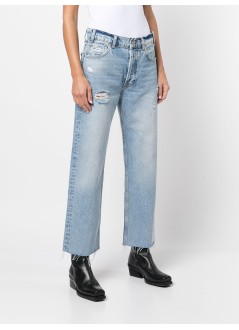 anine bing pantalon jeans mujer gavin jean - a061113440 washed blue