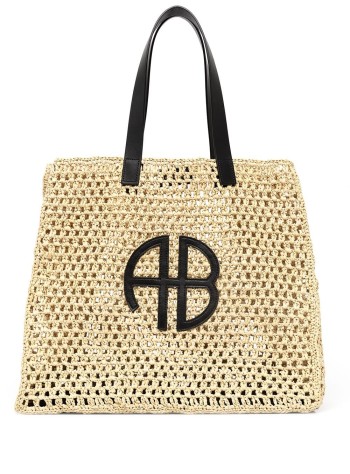 anine bing handbag mujer large rio tote - a132158022 sand