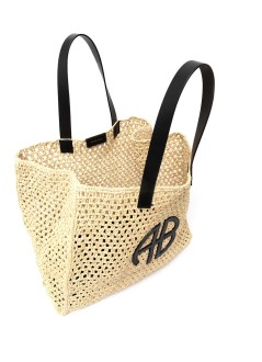 anine bing handbag mujer large rio tote - a132158022 sand