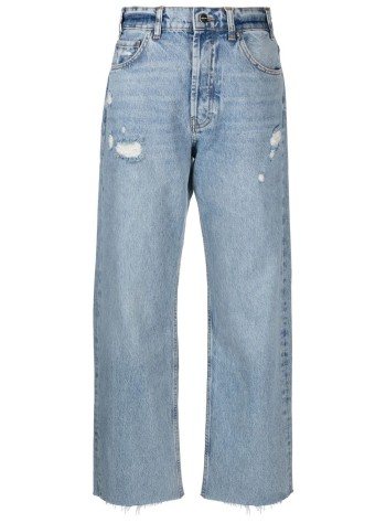 anine bing denim womangavin jean - a061113440 washed blue
