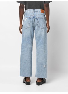 anine bing denim womangavin jean - a061113440 washed blue