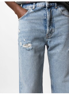 anine bing denim womangavin jean - a061113440 washed blue