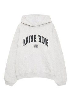anine bing sweater womanharvey sweatshirt - s085185002 washed black