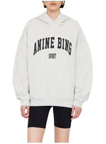 anine bing sweater womanharvey sweatshirt - s085185002 washed black 2
