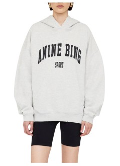 anine bing sweater womanharvey sweatshirt - s085185002 washed black