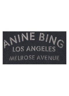 anine bing top womancade tee melrose stencil - a0812930wbl1 black