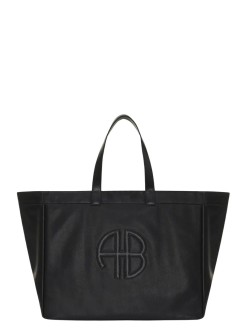 anine bing handbag mujer large rio tote - a132148005 black