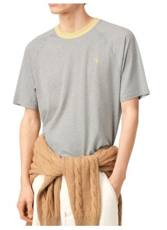 ami camiseta hombre teeshirt with ami de coeur embroidery - hts390je0211 a157