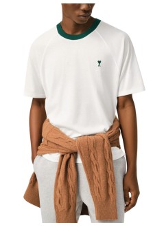 ami camiseta hombre teeshirt with ami de coeur embroidery - hts390je0211 a158