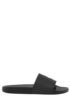 polo ralph lauren beach manpolo slide-sandals-slide - 809852071011 black white pp
