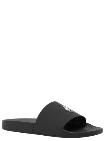 polo ralph lauren beach manpolo slide-sandals-slide - 809852071011 black white pp 2