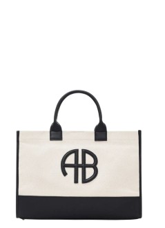 anine bing handbag mujer medium lara tote - a1311794nat1 beige