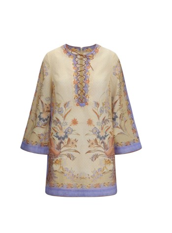 zimmermann dress womanindra tunic mini dress - 8076dss262 bsfl