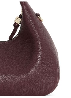 ganni handbag womanhobo mini grained - a7102 979