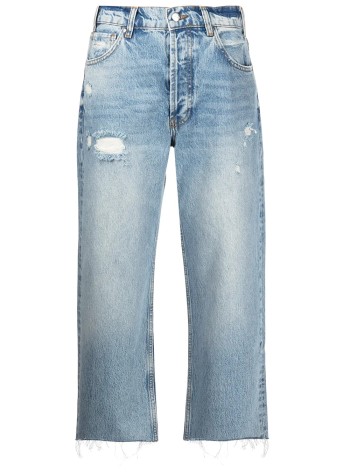 anine bing pantalon jeans mujer gavin jean - a061113440 washed blue
