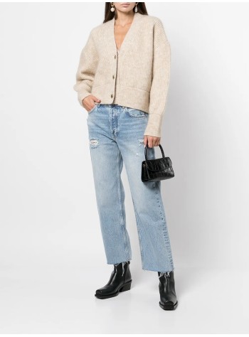 anine bing pantalon jeans mujer gavin jean - a061113440 washed blue 2